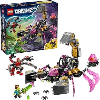 LEGO DREAMZzz Nightmare Scorpion Digger Building Toy for Boys & Girls - Pretend Play Set for Kids, Ages 7+ - with 2 Build Options, 3 Minifigures & Treasure Creature - Gift Idea for Birthdays - 71513