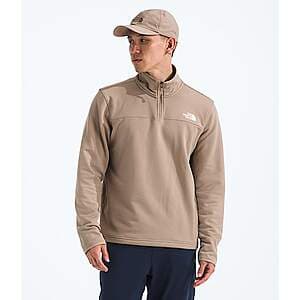 The North Face Men's Cedar Trail Grid Fleece 1/4 Zip (Mushroom Grey) $28 & More + Free Shipping