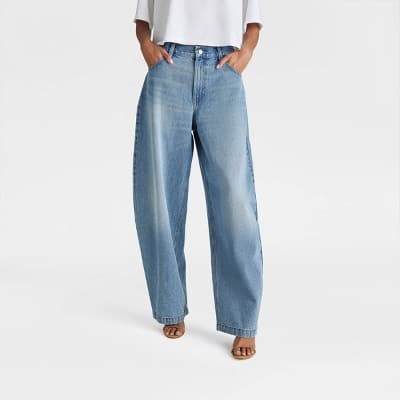 KBB by KAHLANA Women's Mid-Rise 'The Barrel Leg Jean' - Vintage Wash 4