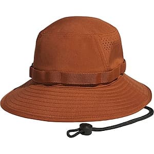 adidas Men's Victory Bucket Hat in Dusky Bronze/Aurora Coffee