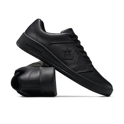 Converse Adult Day One Court Sneakers - Triple Black M10.5/W12