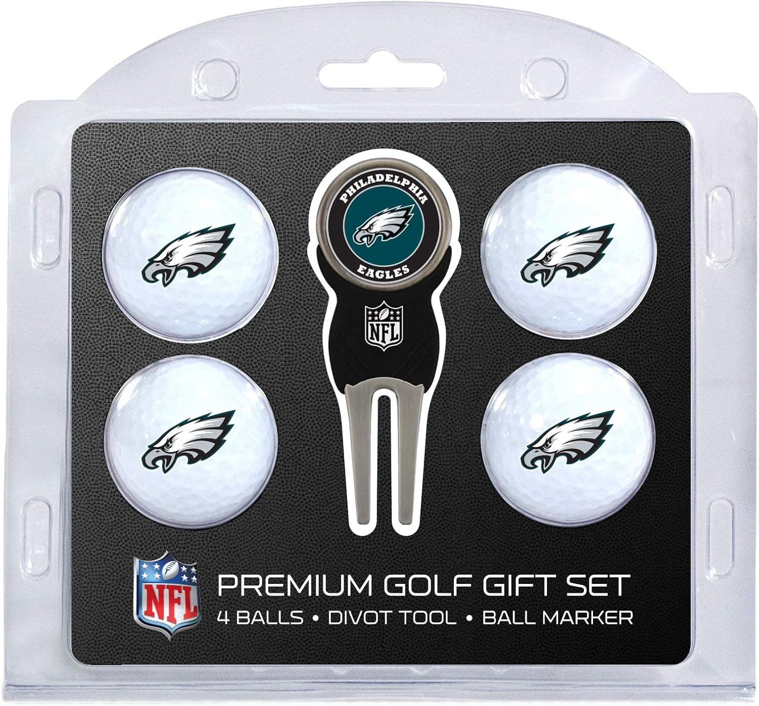 Official NFL Team Golf Gear: 4 Balls & Divot Tool