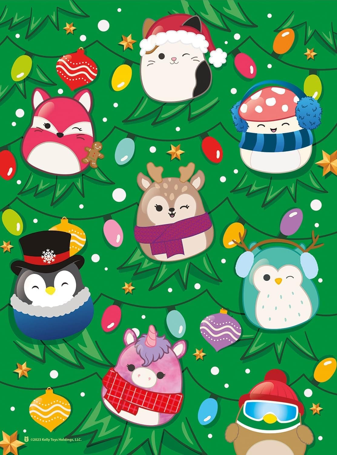 Squishmallows Christmas Tree Puzzle: 100 Pieces of Festive Fun