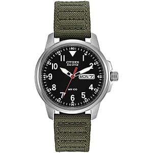 Stylish Citizen Eco-Drive Weekender Garrison Field Watch