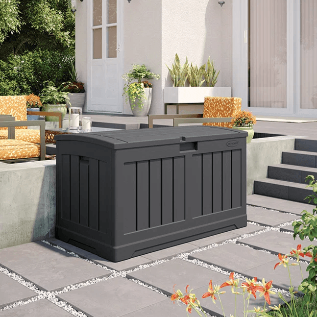 Organize Your Outdoor Space with 50-Gallon Suncast Deck Box ($83)