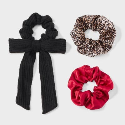 Hair Twister Set 3pc - Wild Fable™ Jet Black/Red