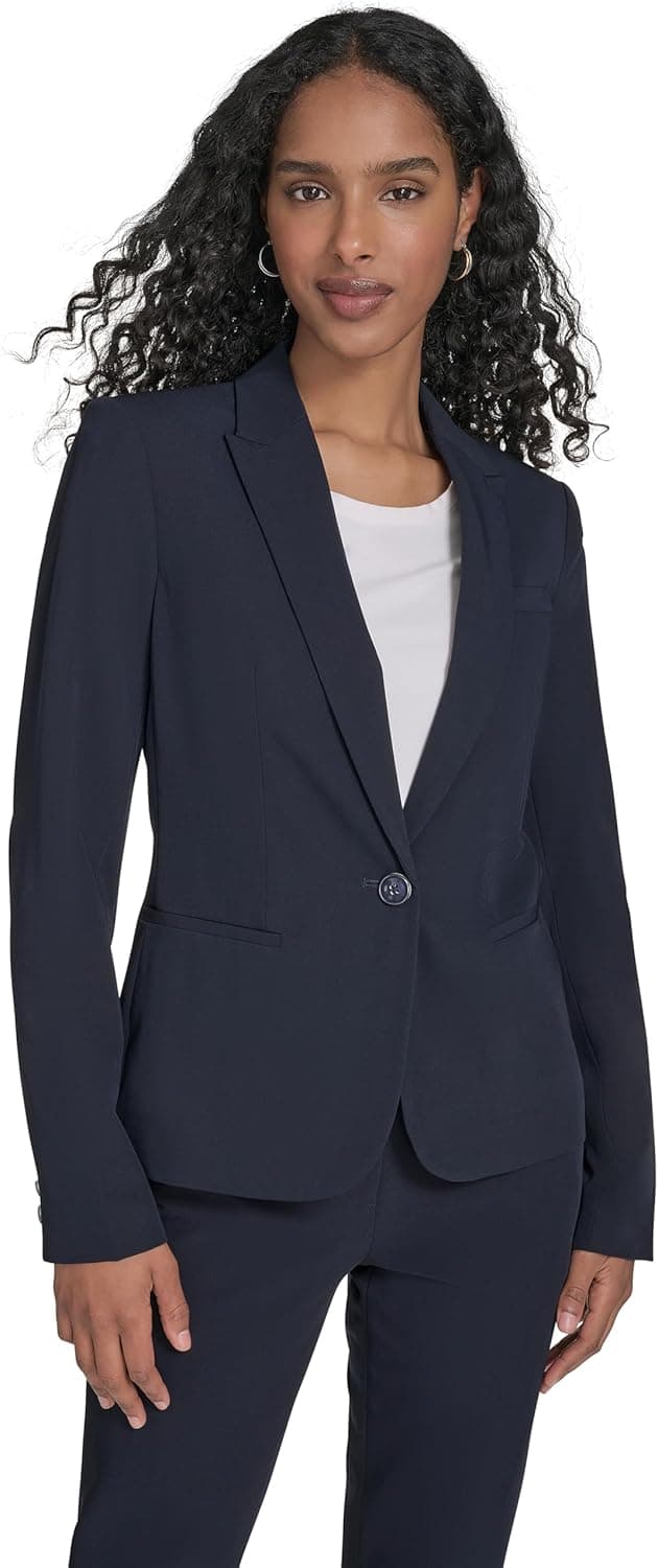 Tommy Hilfiger Women's Blazer - Flattering Fit & Single-Button