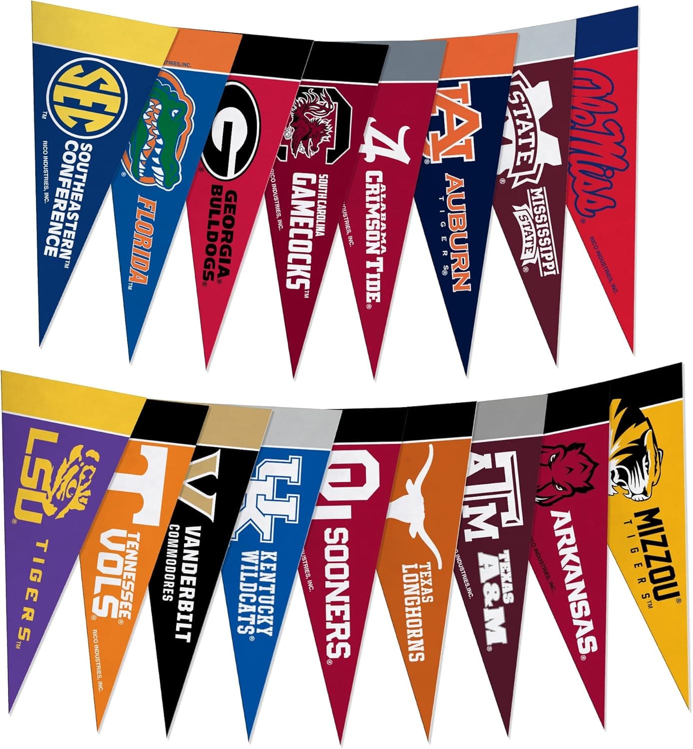 NCAA SEC Felt Mini Pennant Set - 38% Off