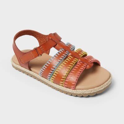 Toddler Girls' Fenna Casual Sandals - Cat & Jack™ Cognac 10T