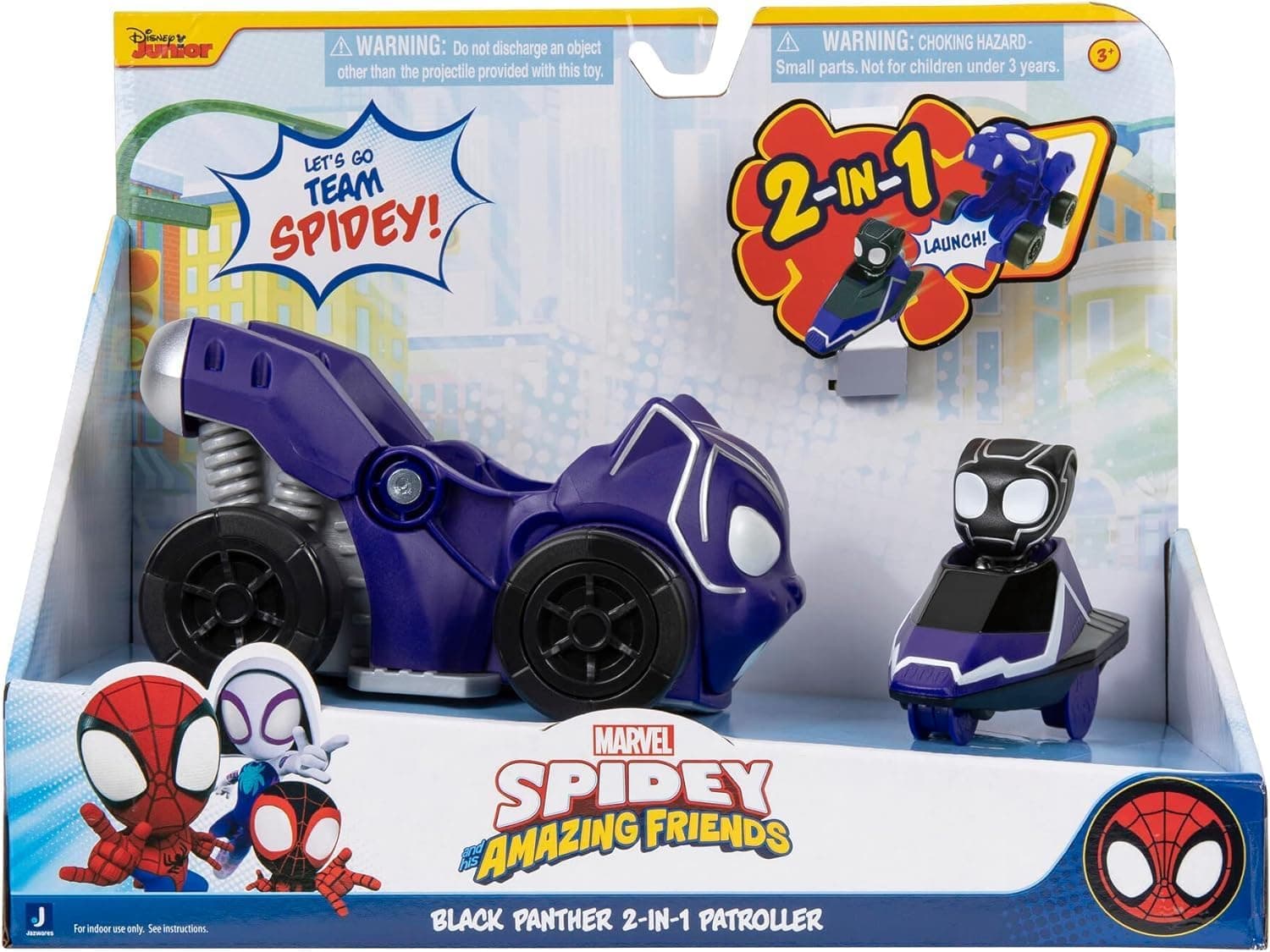 Jazwares Marvel's Spidey and His Amazing Friends Jump Attack Vehicle