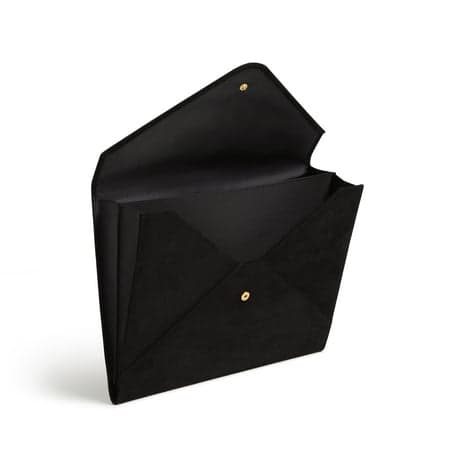 U Brands Suede Document Holder, 13 x 9.75 x 0.44 in., Black, 1 Count