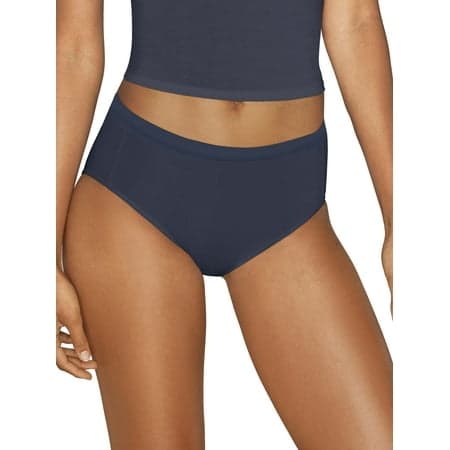 Hanes Womens Underwear Microfiber 6-Pack, SUPER Stretch Panties, Brief, Bikini, or Thong Panty, Comfort Flex Fit