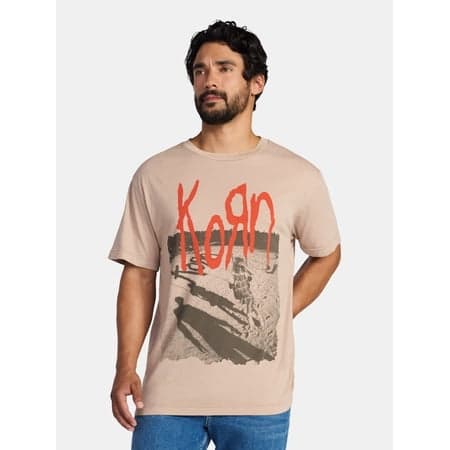 KoRn Men's and Big Men's Boxy Fit Graphic Tee, Sizes XS-5XL