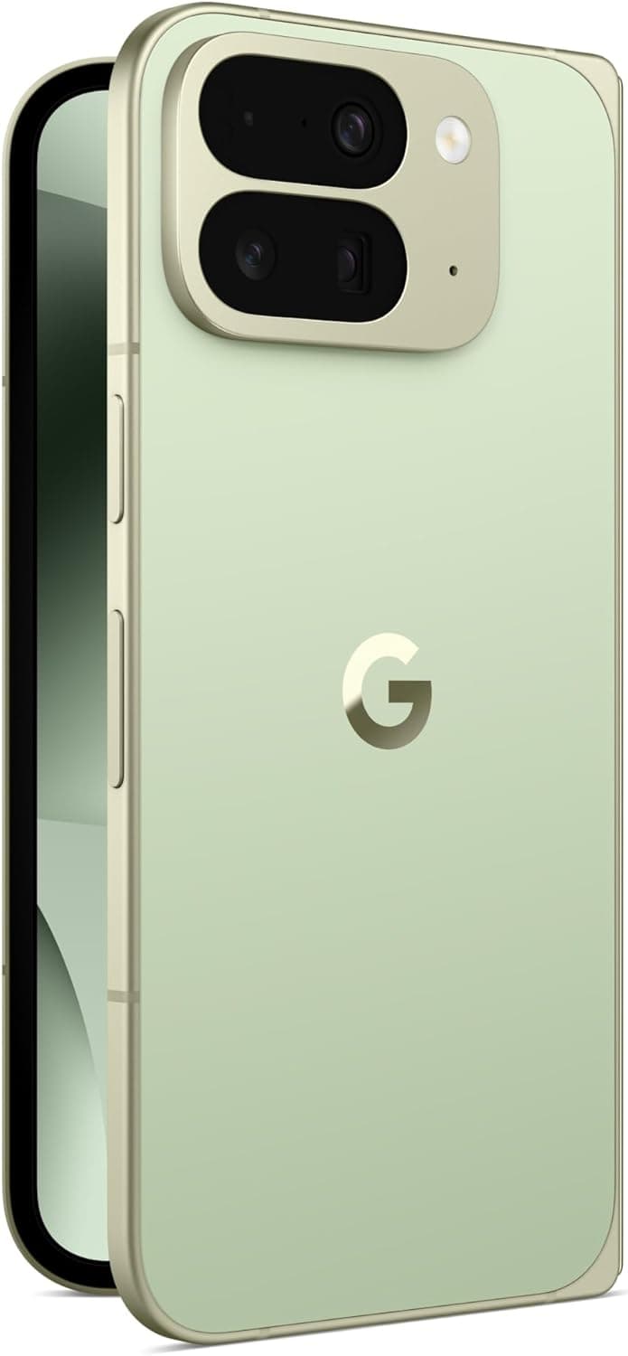 Google Pixel 10 Pro Fold - Unlocked Android Smartphone - Gemini AI Assistant, Advanced Triple Rear Camera System, 24+ Hour Battery - Foldable Display - Hands-Free Video - Jade - 256 GB (2025 Model)