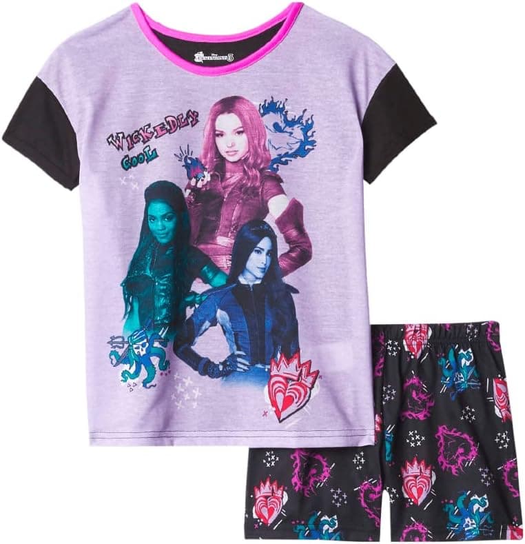 Disney Girls' Descendants 2-Piece Pajamas Set - Wickedly Cool