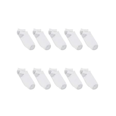Hanes Women's No Show Socks, Athletic Full Cushion, 10-Pack, Size 5-9
