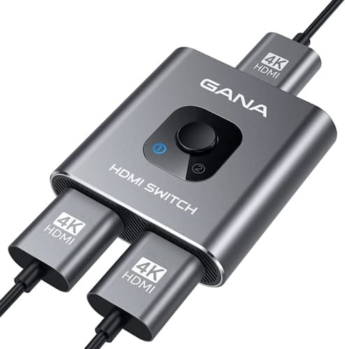 Save 47% on Gana 4K 60Hz Bidirectional HDMI Switch on Amazon