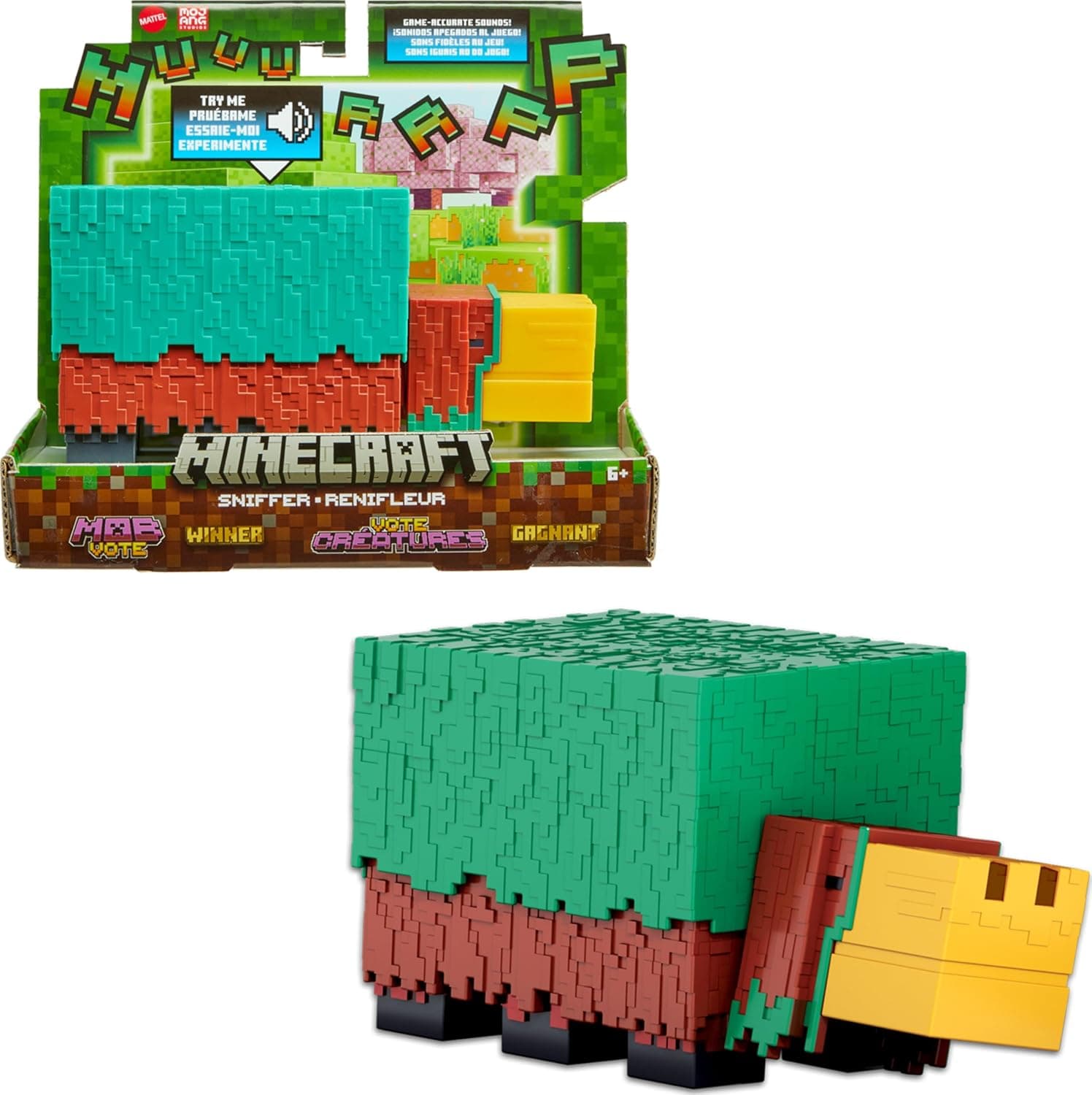 Minecraft Sniffer Action Figure with Authentic Sounds