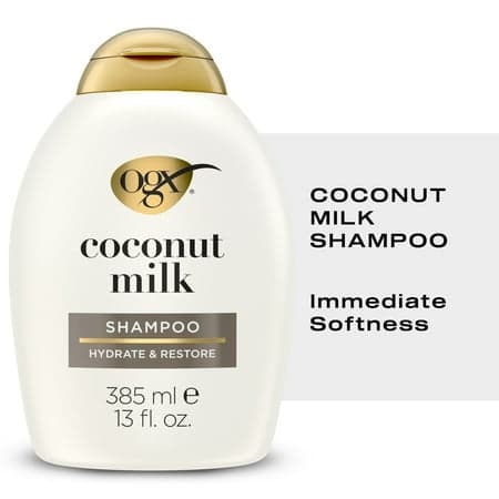 OGX Nourishing + Coconut Milk Moisturizing Hair Shampoo, 13 fl. oz