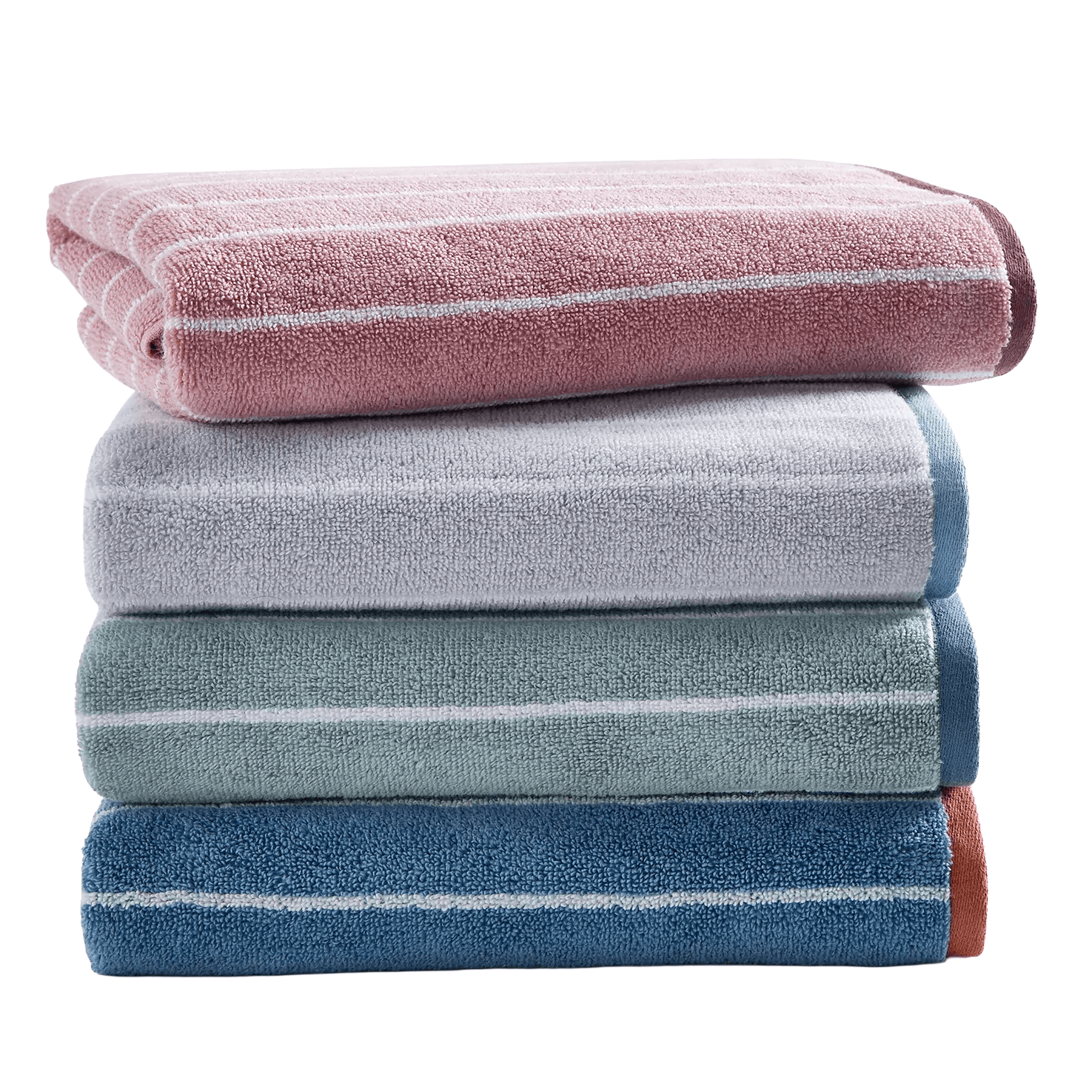 Plush Arch Studio Quick-Dry Striped Bath Towels for $8