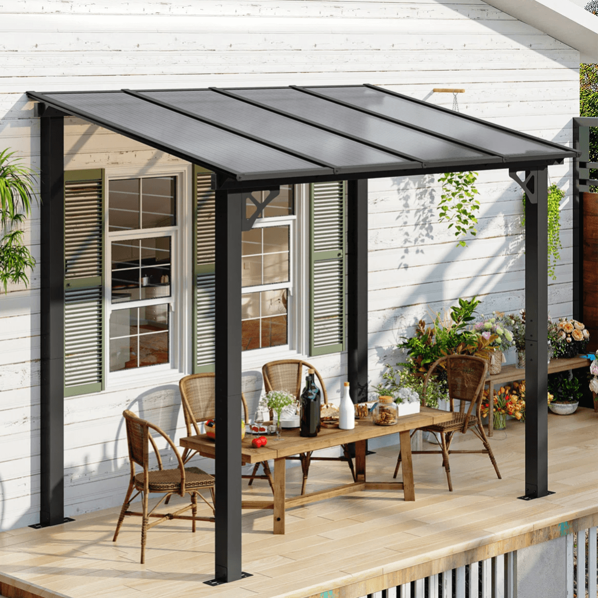 8' x 5 Sloped Aluminum Awning - 54% Off at Wayfair