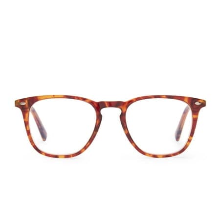 Compliments by DIFF Eyewear Griffin Blue Light Reading Glasses Amber Tortoise +1.0