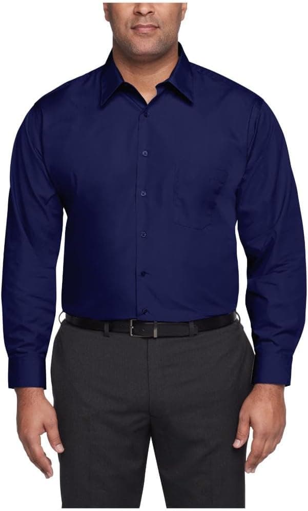 Save Big on Van Heusen Big Fit Dress Shirt in Persian Blue
