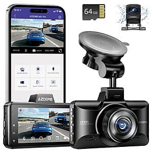 AZDOME M01 Pro Front & Rear 3K Dash Cam - $27 + Free Shipping