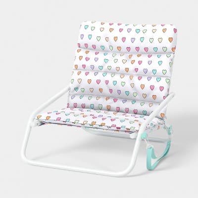 Disco Hearts Wave Beach Chair White - Roller Rabbit x Target