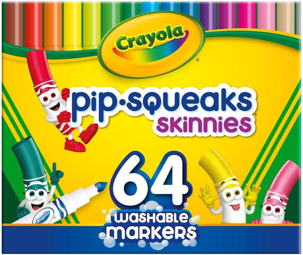 Crayola Pip-Squeaks Skinnies Washable Markers (64ct)