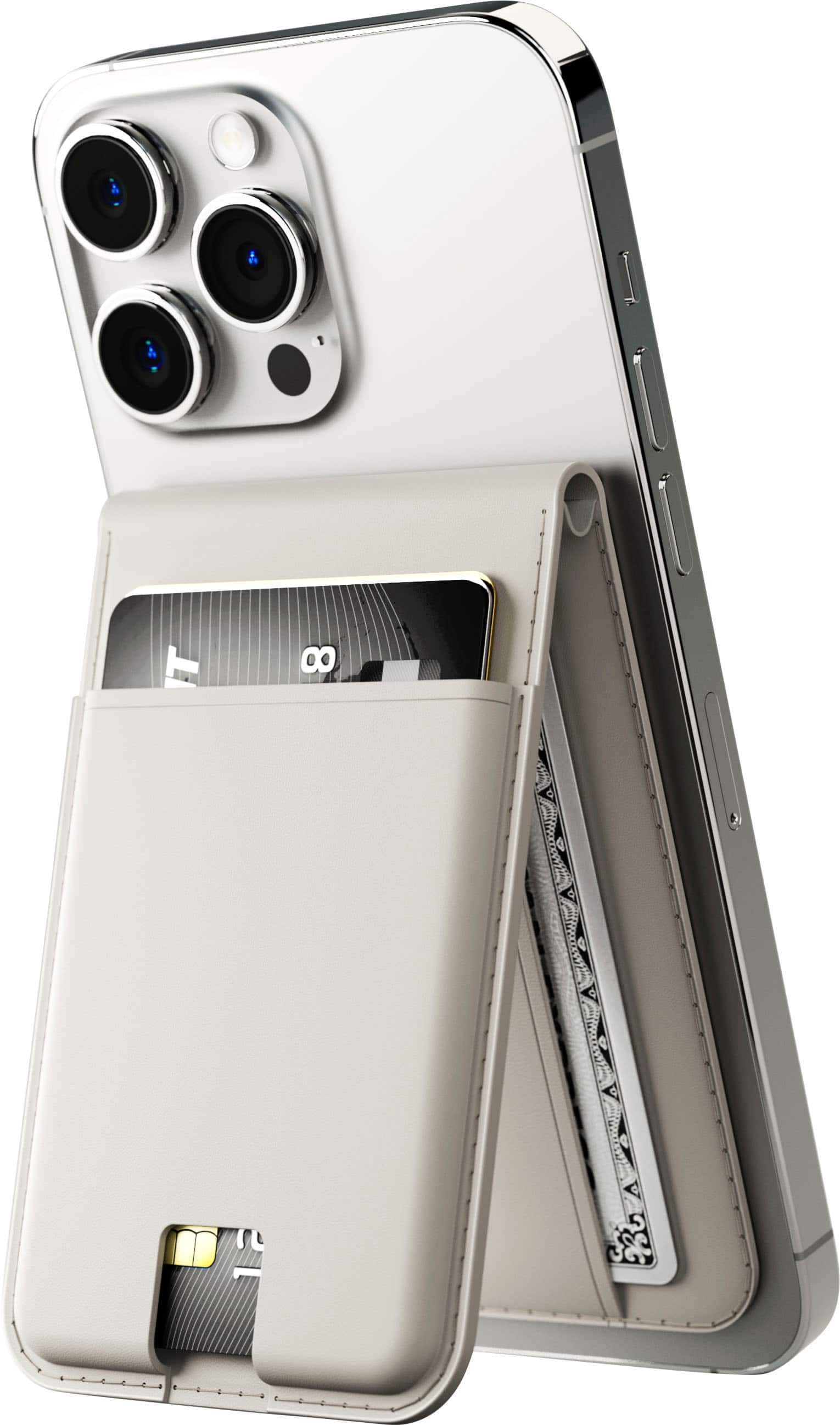 JOURNEY - EZMO MagSafe Wallet & Phone Stand - Light Gray