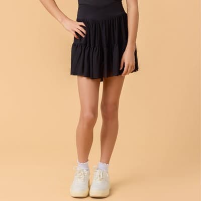 Blogilates Girls' Mommy & Me Ballerina Skort - Black S
