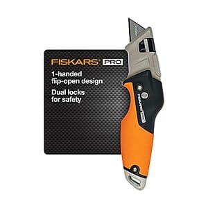 Fiskars Pro Retractable Folding Utility Knife $13