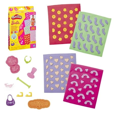 Play-Doh Barbie Flowers and Florals Patterns Pack, Refill Accessory Set for Kids 5 and up (Doll Not Included)