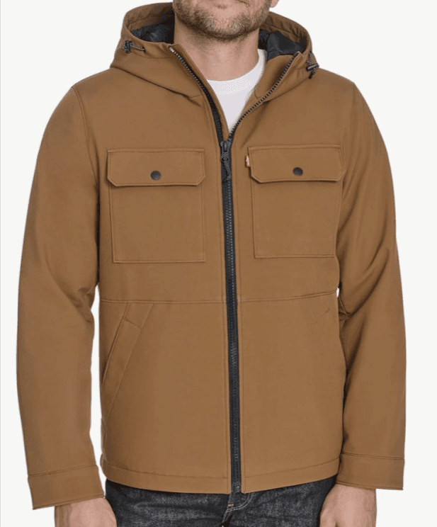 Levi's Ripstop Softshell Jacket with Hood - Rugged Outdoor Style