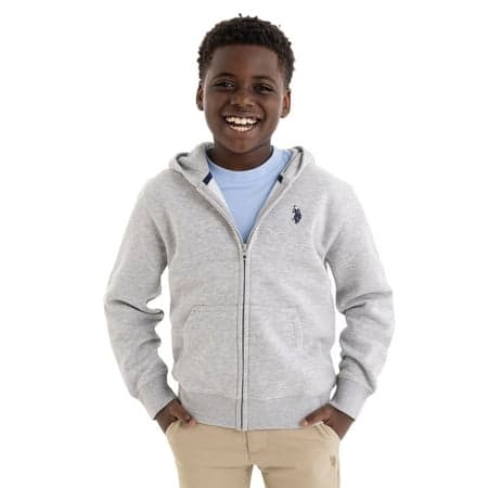U.S. Polo Assn. Boys Fleece Zip-Up Hoodie, Sizes 4-18