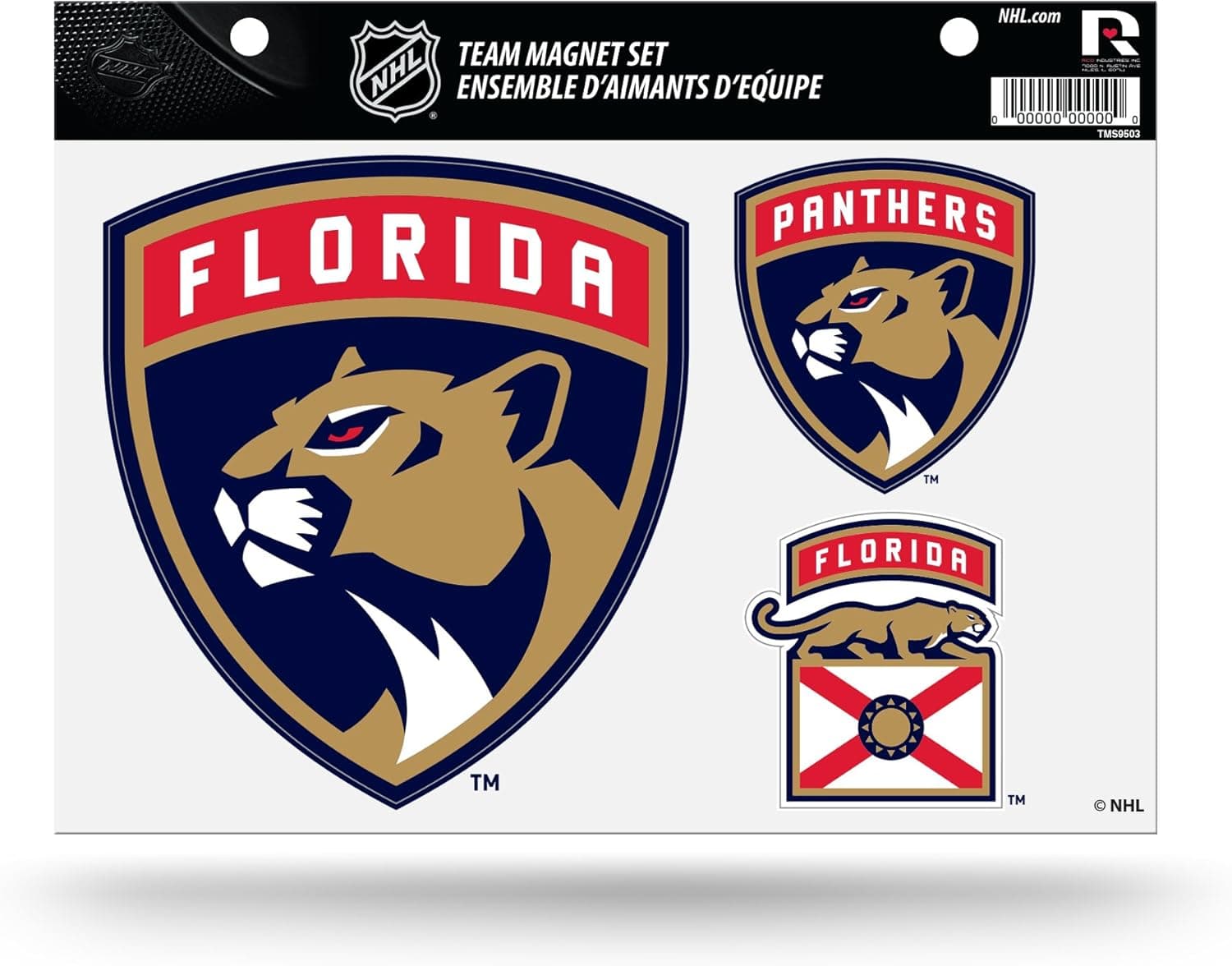 Magnetic NHL Team Pride for Florida Panthers Fans