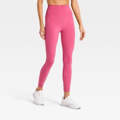 Women's Super Flex 7/8 Leggings - All In Motion™ Dark Mauve L
