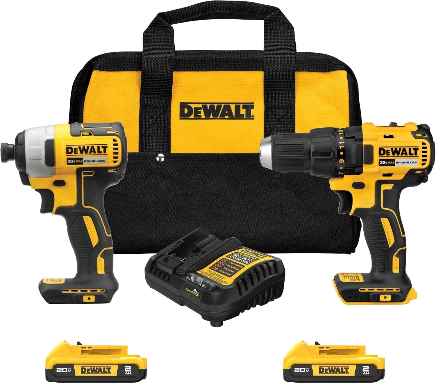 Powerful DEWALT Cordless Drill & Impact Driver Set - 34% Off