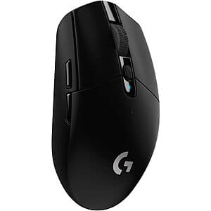 Logitech G305 Lightspeed Wireless Hero 12K DPI Sensor Gaming Mouse (Black) $27