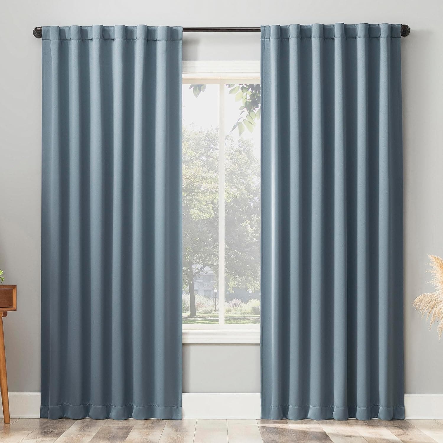 Blackout Curtains in Denim Blue - Enhance Your Home's Ambiance