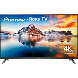 50" Pioneer LED 4K UHD Smart Roku TV (2025 Model) $160 + Free Shipping