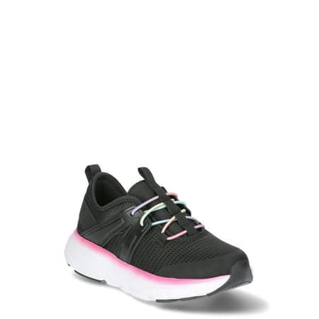 Athletic Works Girls Cage Knit Slip On Sneakers