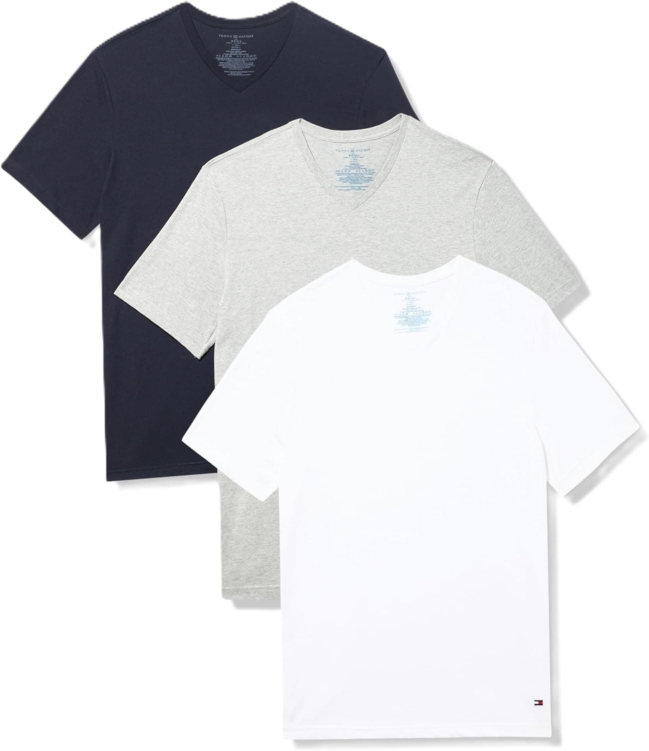 Get 3 Tommy Hilfiger Men's Cotton V-Neck Undershirts for 59% Off