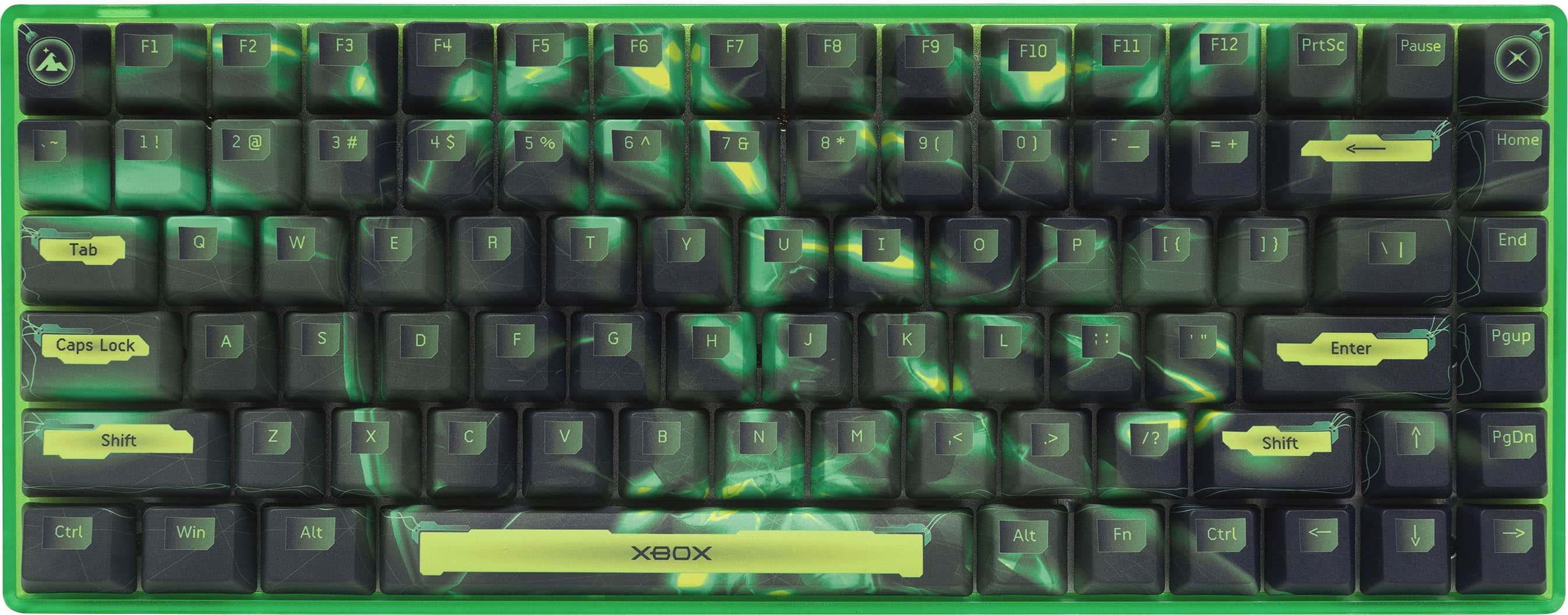 Higround - Basecamp 75+ 75% Wired Mechanical Lubed TTC Neptune Switch Gaming Keyboard with RGB Backlighting - Xbox - Xbox UI