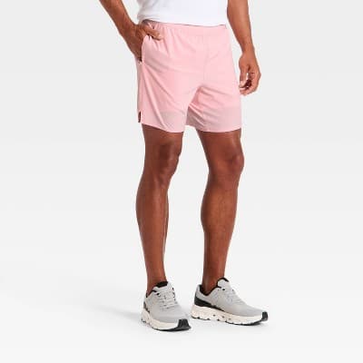 Men's Unlined Run Shorts 7" - All In Motion™ Pink M