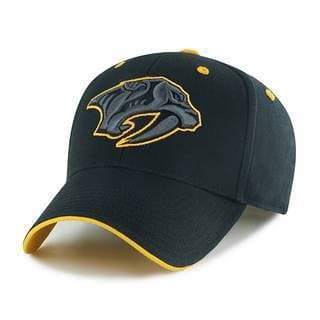 NHL Nashville Predators Black Money Maker Snap Hat: Cotton Adjustable Team Logo Cap