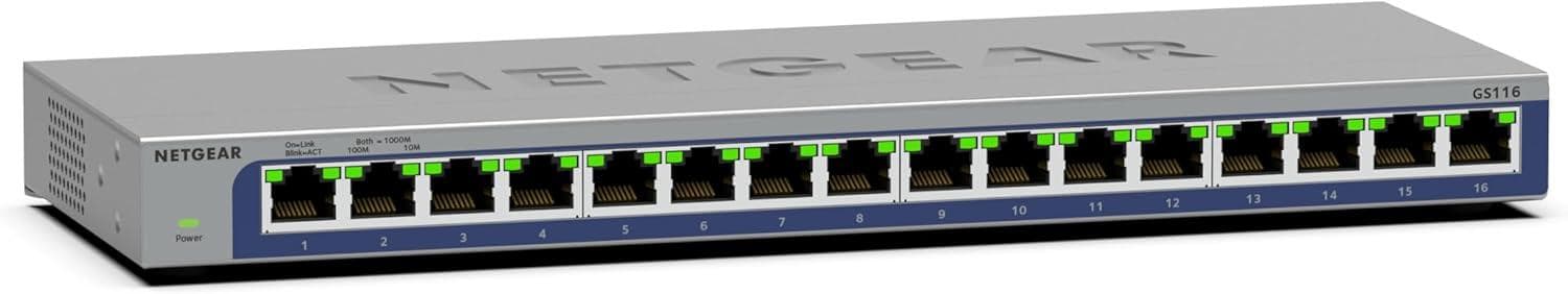 Netgear 16-Port Gigabit Ethernet Switch - 28% Off