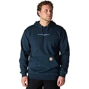 Carhartt Men's Rain Defender Sweatshirt in New Navy