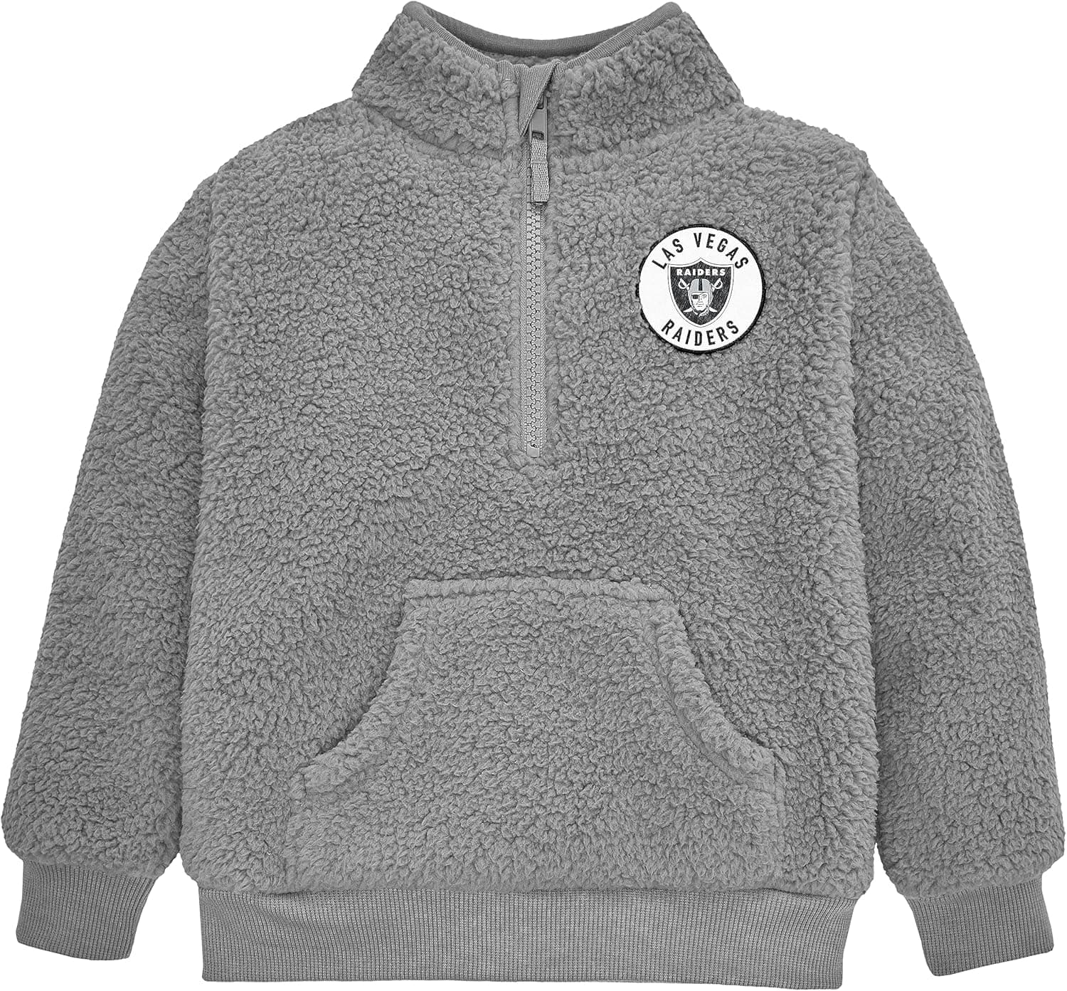 Gerber NFL Toddler Boys' 1/4 Zip Sherpa Pull-Over, Las Vegas Raiders, 4T Team Color